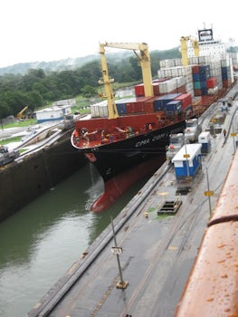 Another ship in a Panama Canal Lock