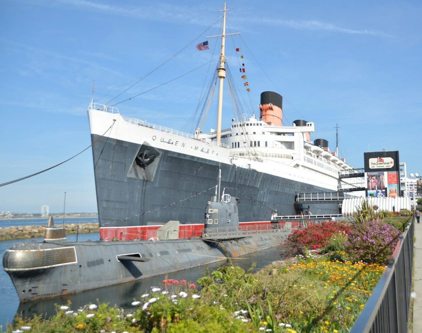 Queen Mary (the original), near cruise port.