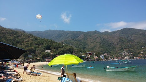 The beach at Yelapa shore excursion