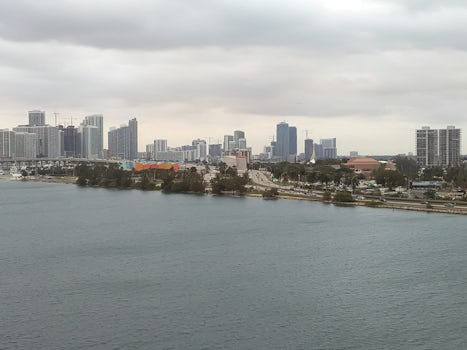 The view before departing Miami