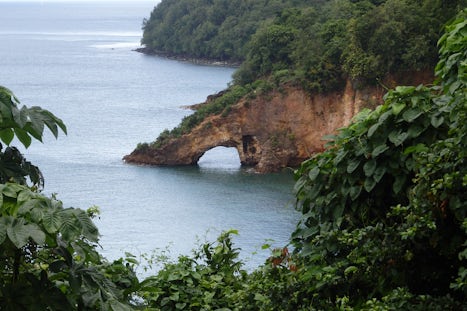 Land formation in St. Lucia