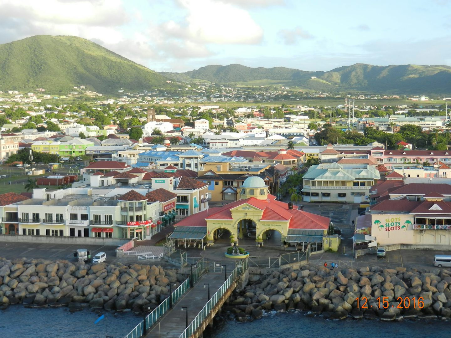 View from our balcony of St. Kitts