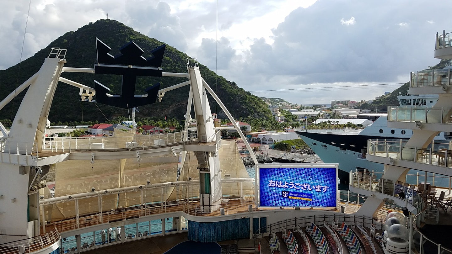 View from 9729 docked at St Maarten