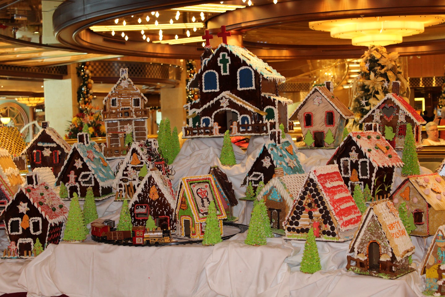 Gingerbread House display