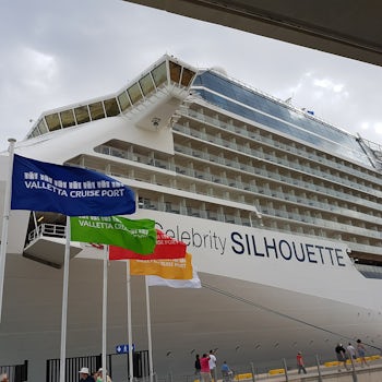 The Celebrity Silhouette in Valetta, Malta. It was our first Celebrity cruise. It definitely won