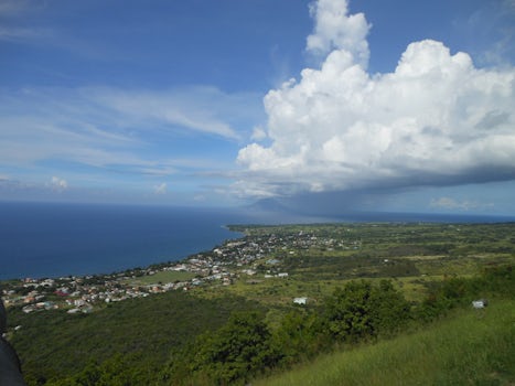 A view of St. Kitts from Brimstone Hill Fortress.