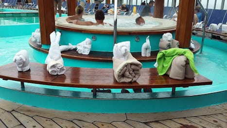 Farewell towel animals! Thanks for a great cruise!