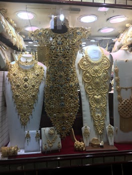 full-body gold, seen in the Gold Souk in Dubai