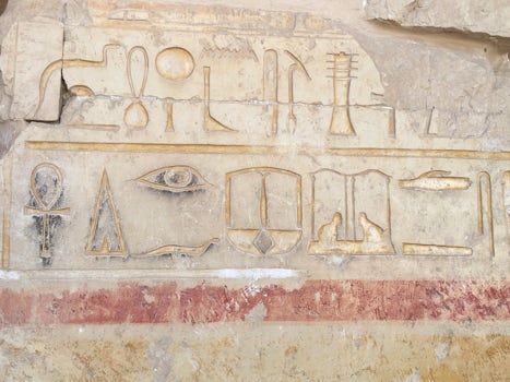 tomb painting in the Valley of the Kings, Luxor. Colors are original!