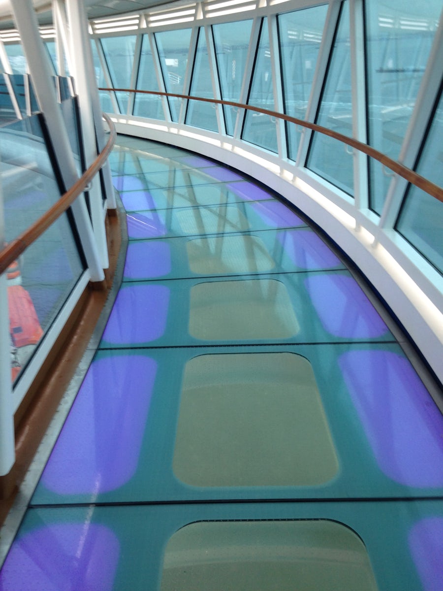Glass floor of Seawalk