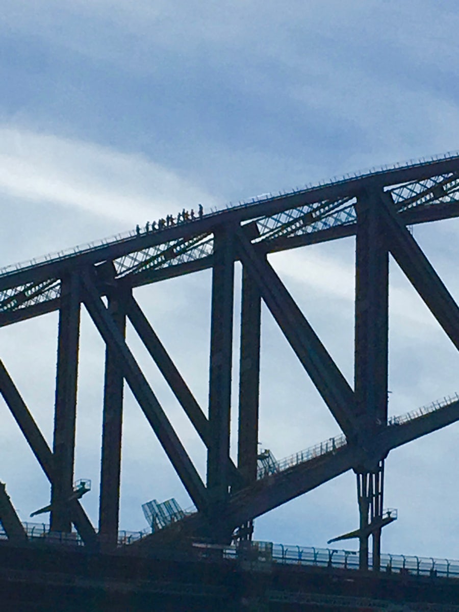 The Sydney Bridge Walk from the Hop On Hop Off Harbor Tour