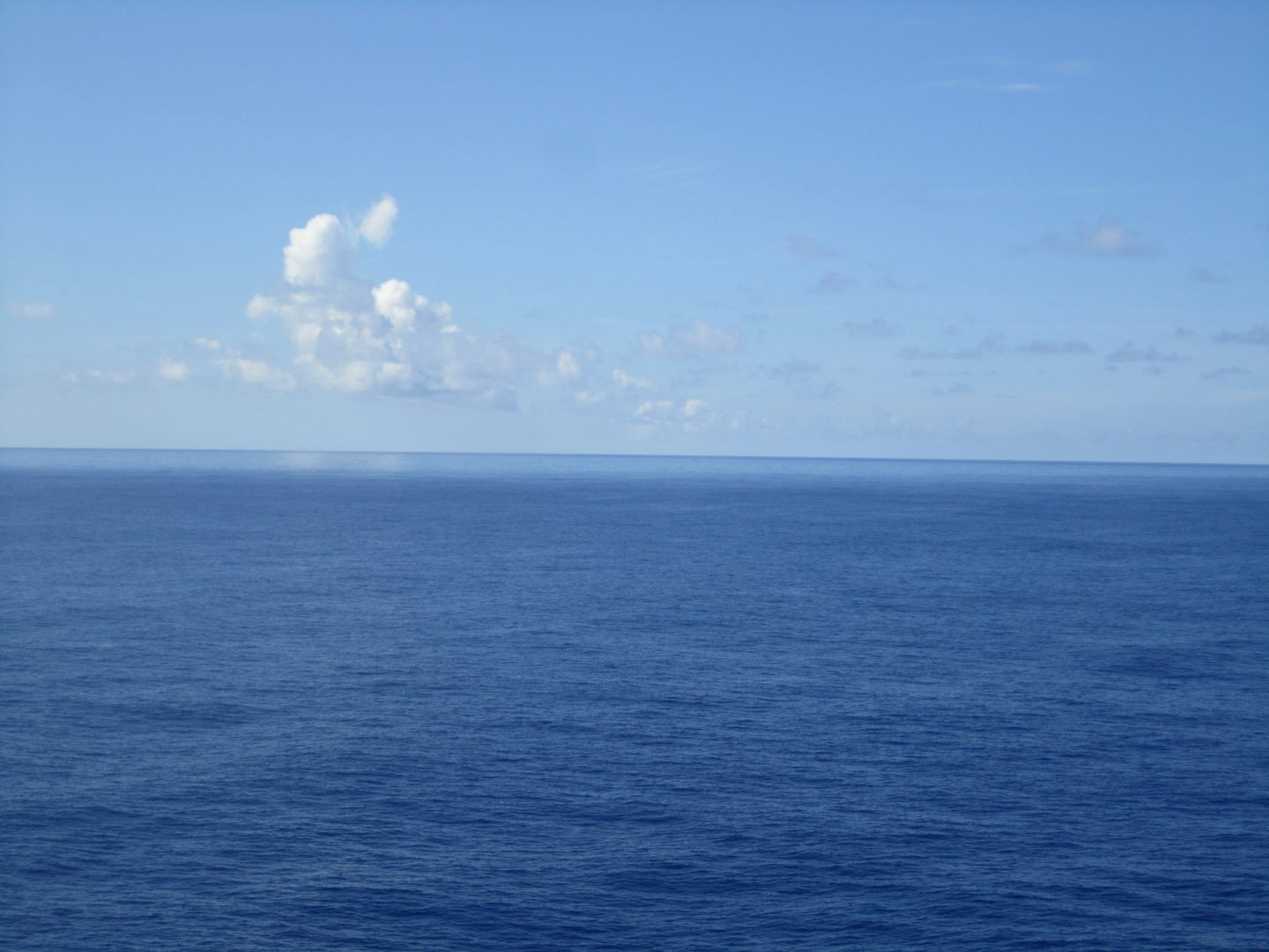 The perfectly calm Atlantic!