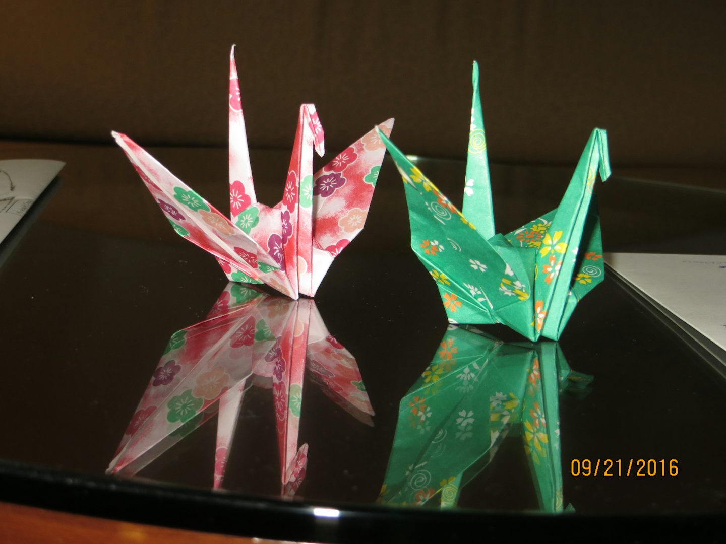 The Japanese present everything in a beautiful manner. Here, we were welcomed to a hotel with the lovely origami cranes.