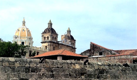 Cityscape in Cartagena, Columbia