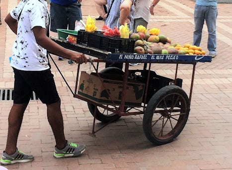 Fruit vendor,  Cartagena, Columbia