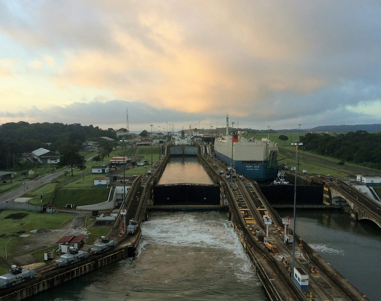 Going through the Panama Canal
