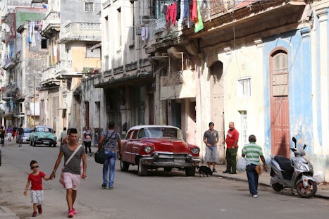 Typical back streets of Havana
