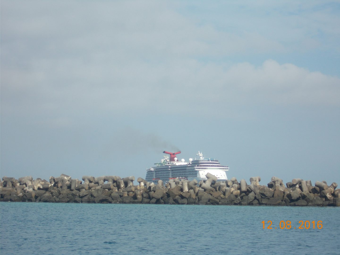 Another Carnival ship arriving in Nassau