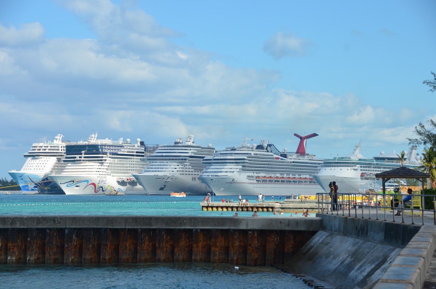 All ship in Nassau harbor
