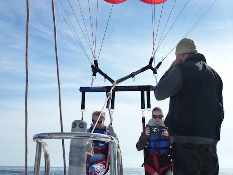 Wow, parasailing was amazing! Catalina Island