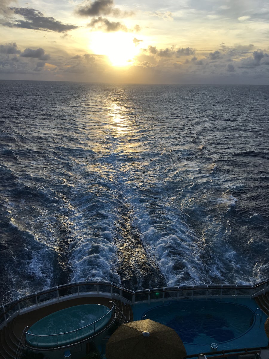 Sunset from the Havana Deck.