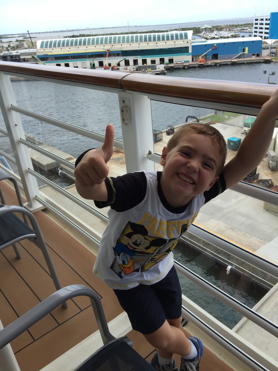 Arrival on Disney Magic for surprise birthday  first cruise