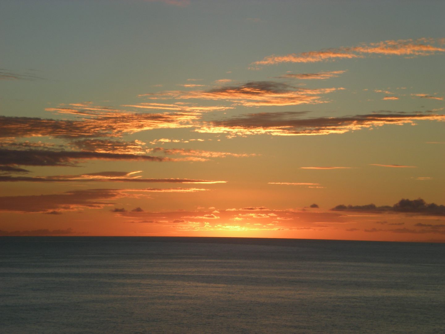 Sunset sailing out of San Juan, P.R.