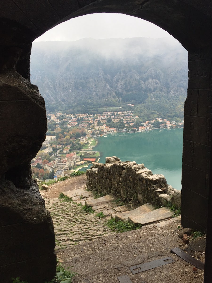 View through the fortress wall