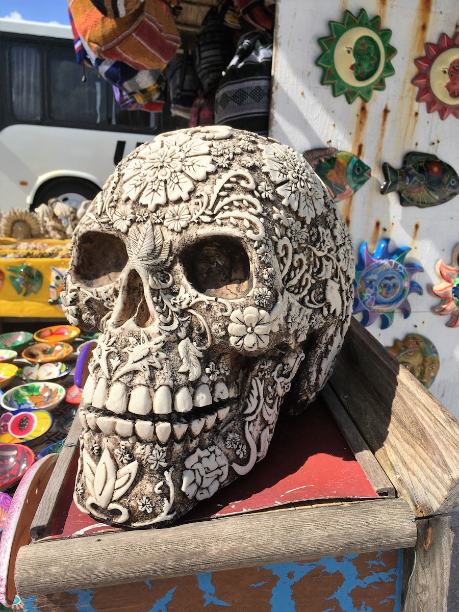 Dia De Los Muertos - Souvenir skull - El Mirador Beach - Cozumel