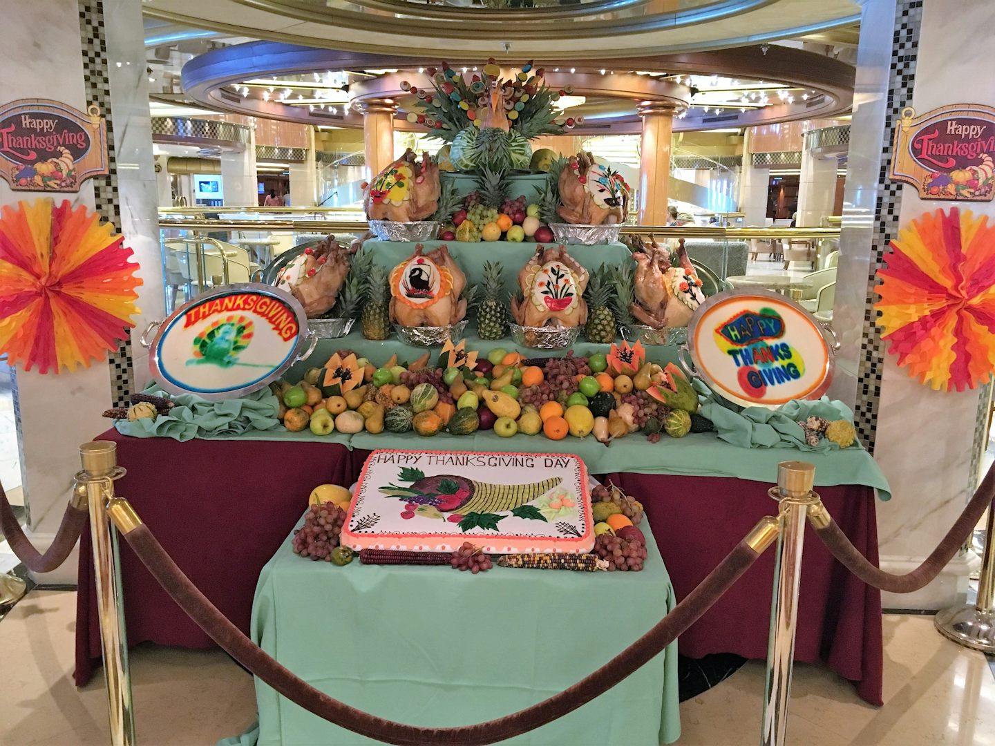 Thanksgiving Display in the Piazza - Regal Princess