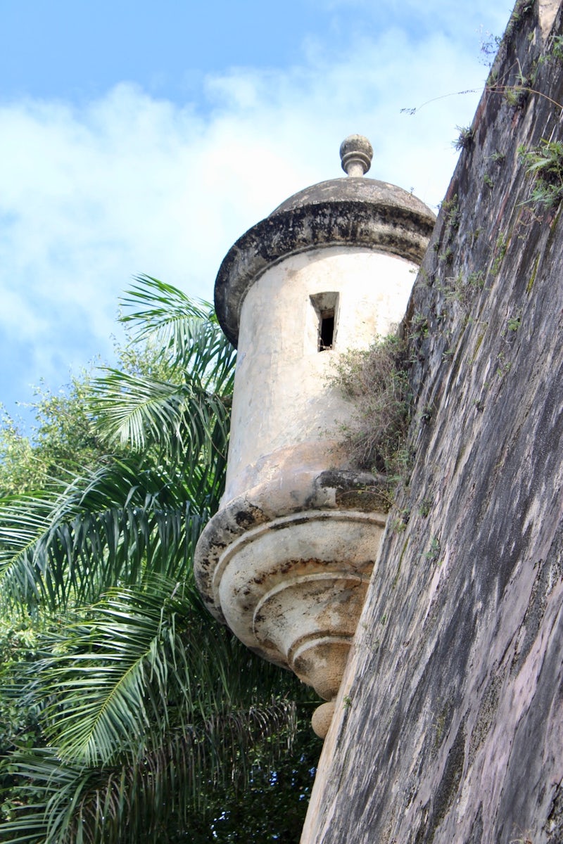 This is one of the many lookout towers all around the fort in Old San Juan.
