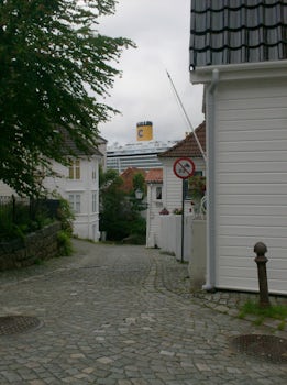 Costa Deliziosa in Norwegian town.