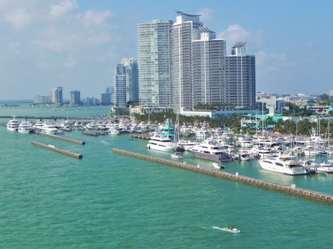 Departing the Port of Miami… One of the most picturesque location to sail from.
