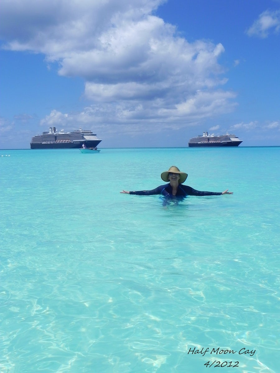 Crystal clear waters of Half Moon Cay