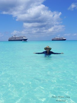 Crystal clear waters of Half Moon Cay