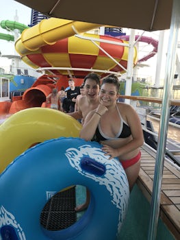 Water slide fun!