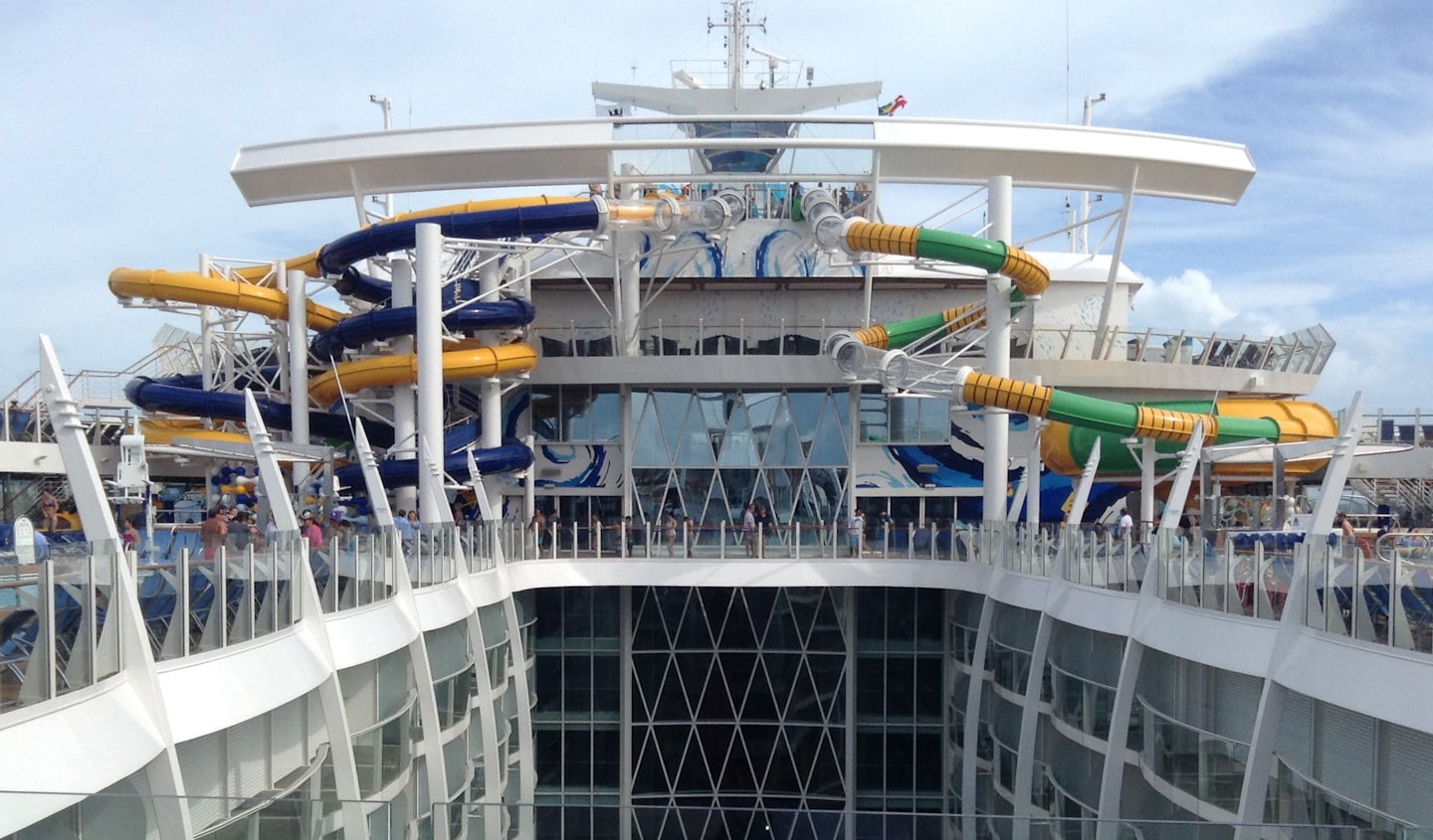The Perfect Storm trio of water slides on Royal Caribbean