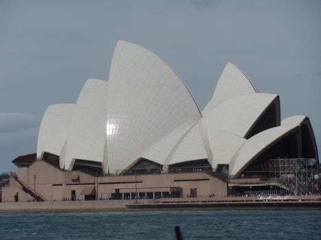 Famous Sydney Opera House.  I never get tired of looking at it!