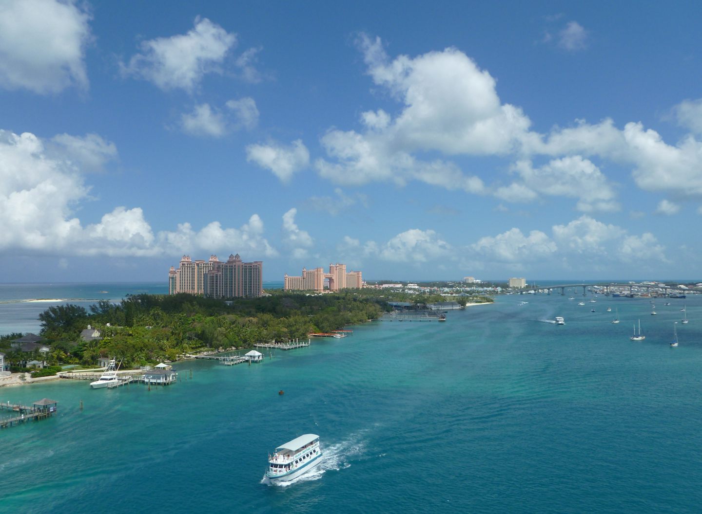 View from the ship of Atlantis in Nassau, Bahamas