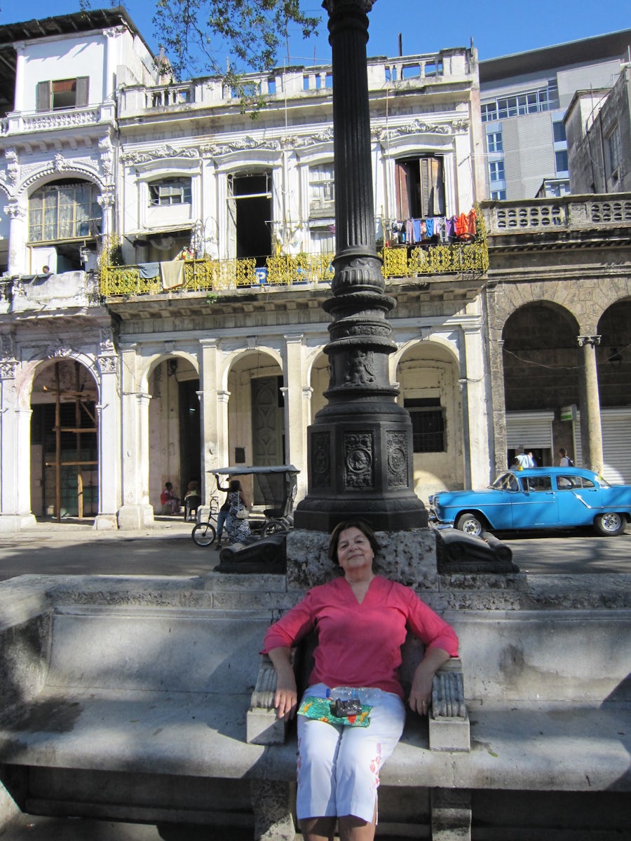 A stroll along the Paseo de Prada in Havana comes with handy built-in stone benches along the way.