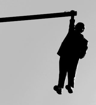 Hanging Man, streets of Prague