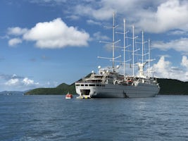 Ship at anchor