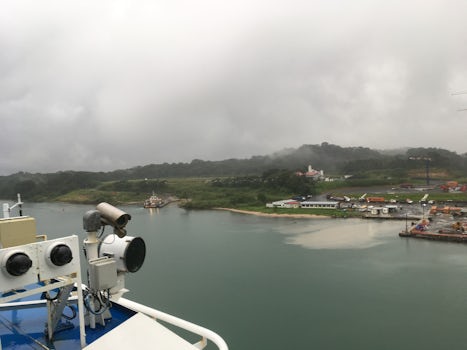 Pictures taken when our ship was crossing the canal