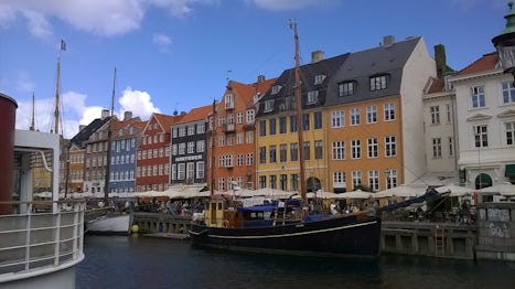 This is Copenhagen, the street where we stayed before sailing away on our most wonderful exciting cruise!
