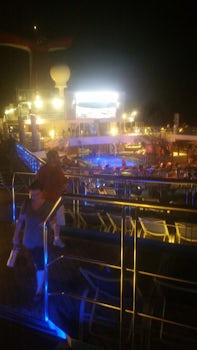 Night life aboard the ship
