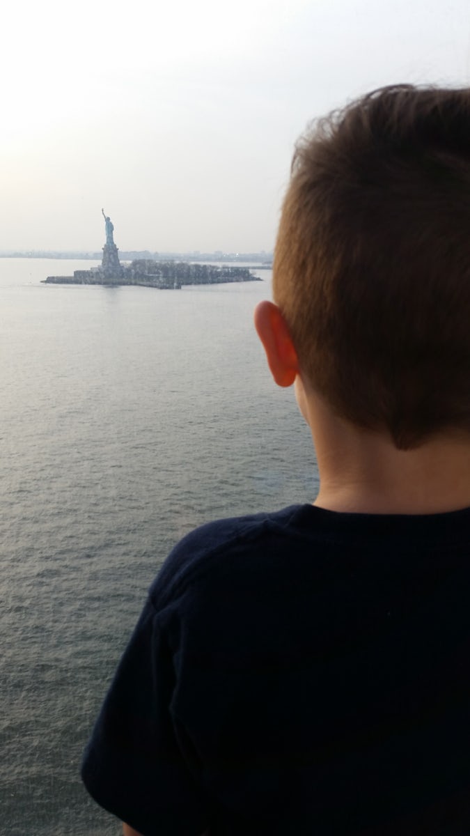 Passing the Statue of Liberty - incredible!