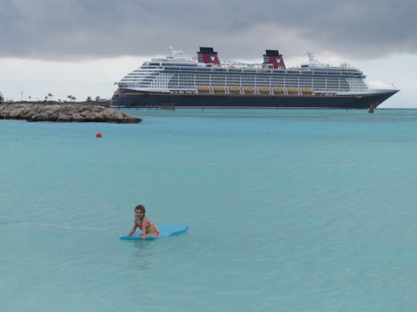 A cool day at Castaway Cay means you get the beach to yourself!