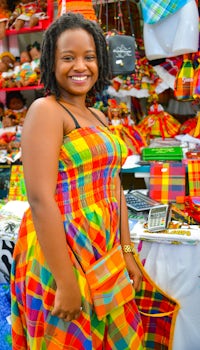 Winning Smile from Guadeloupe Craft Vendor