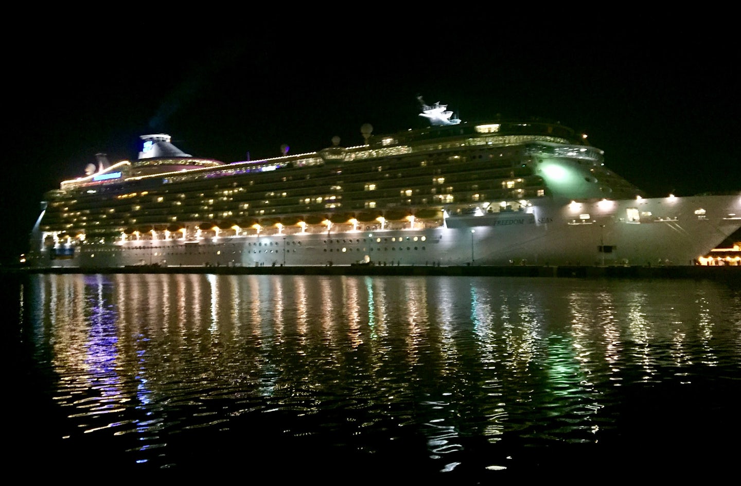 Always get a lump in my throat when I see our ship by night. Awesomeness never ceases to amaze