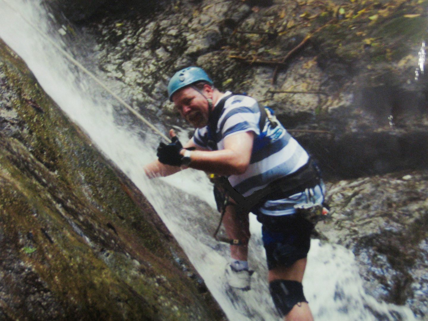 Waterfall climb, Costa Rica